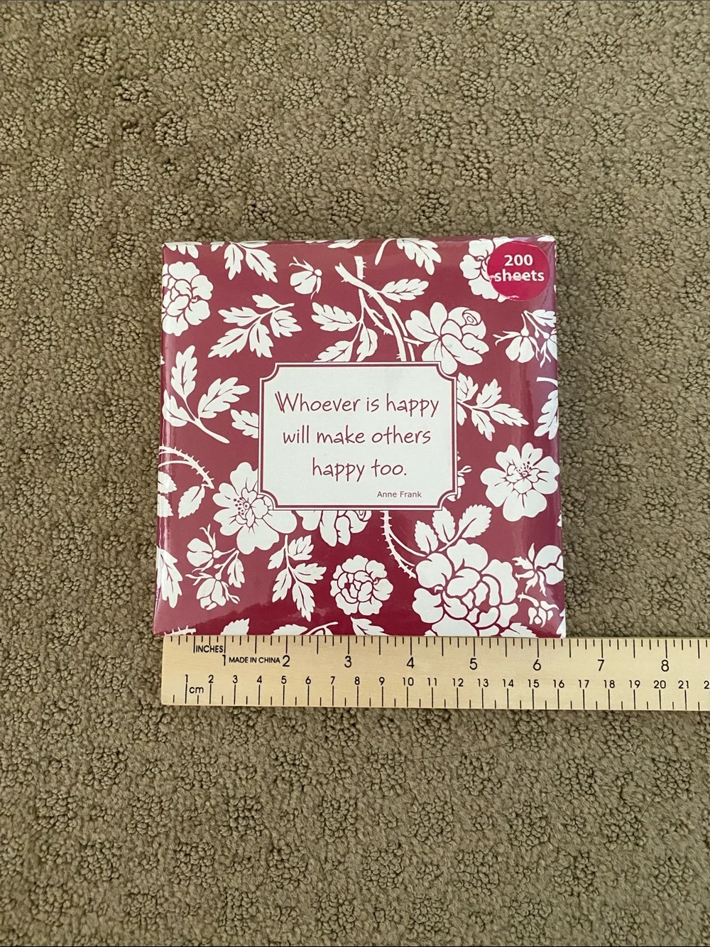 Vineland Floral LG Memo Pad Holder